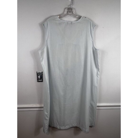 Night Flowers New York Vintage Nightgown Sleeveless Embroidered Lace White XXL - Picture 2 of 8